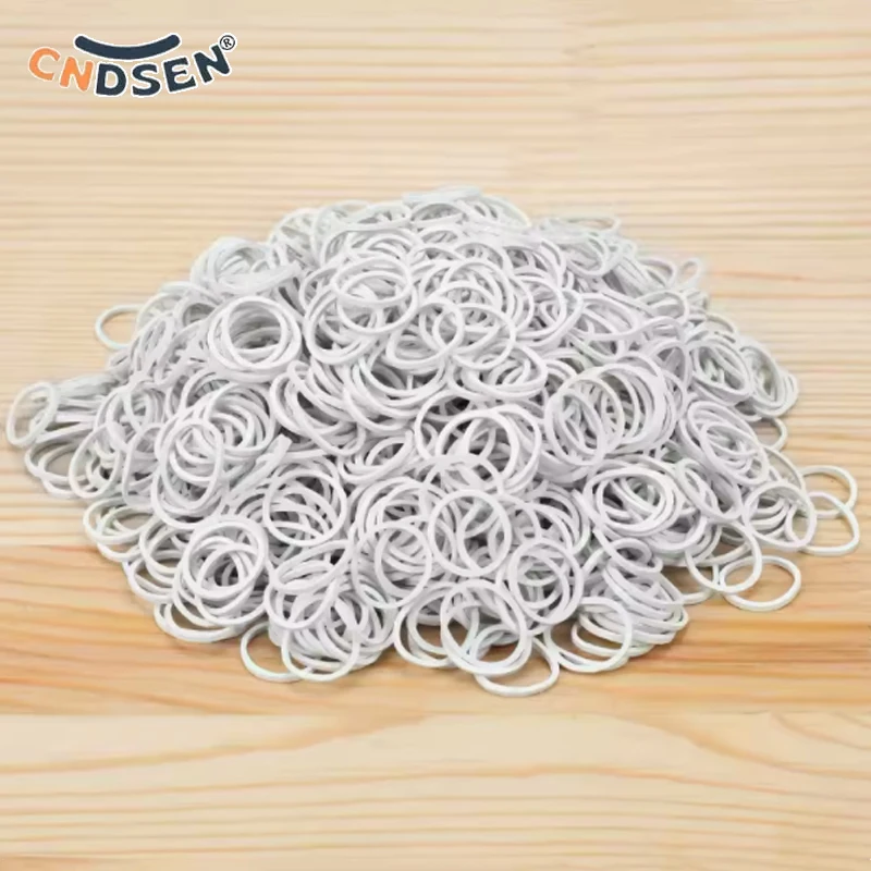 

Width 1.5mm Strong Elastic Band White Color Rubber Band School Office Home Supply