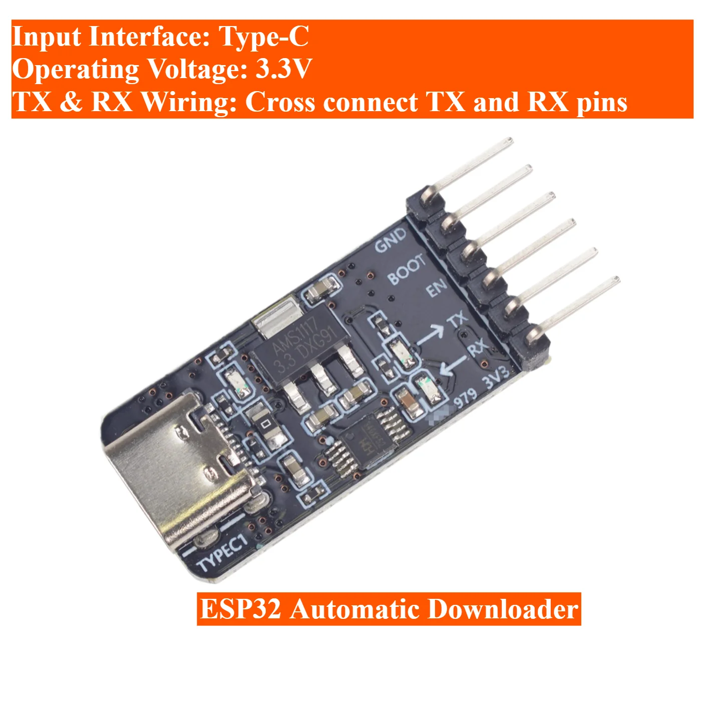 USB to TTL Burner Module ESP32 ESP8266 Automatic Downloader Serial Programmer for DIY