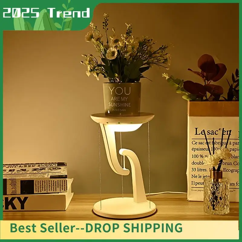 AD33 HOT LED Wireless Charging Desk Lamp With Touch Control For Bedroom - Floating Design Novelty Night Light