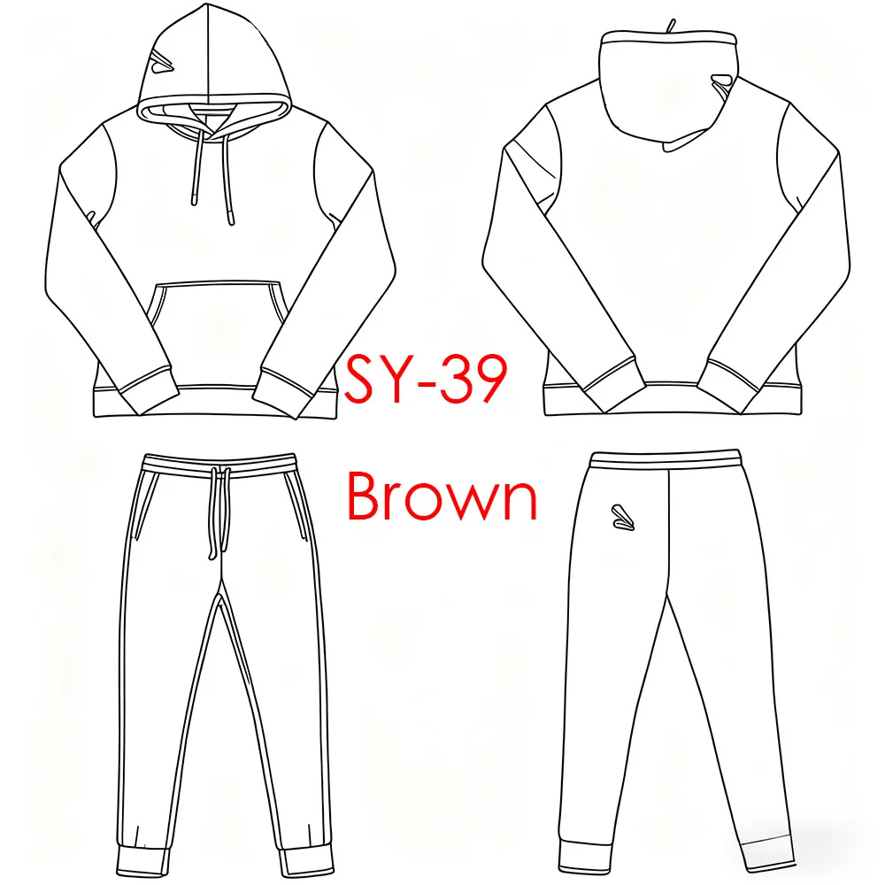 

SY-39 Men's Cotton Tracksuit Set Streetwear Casual Outfit Hoodie And Trousers Combo Stylish Sweatshirts Pants for Jogging