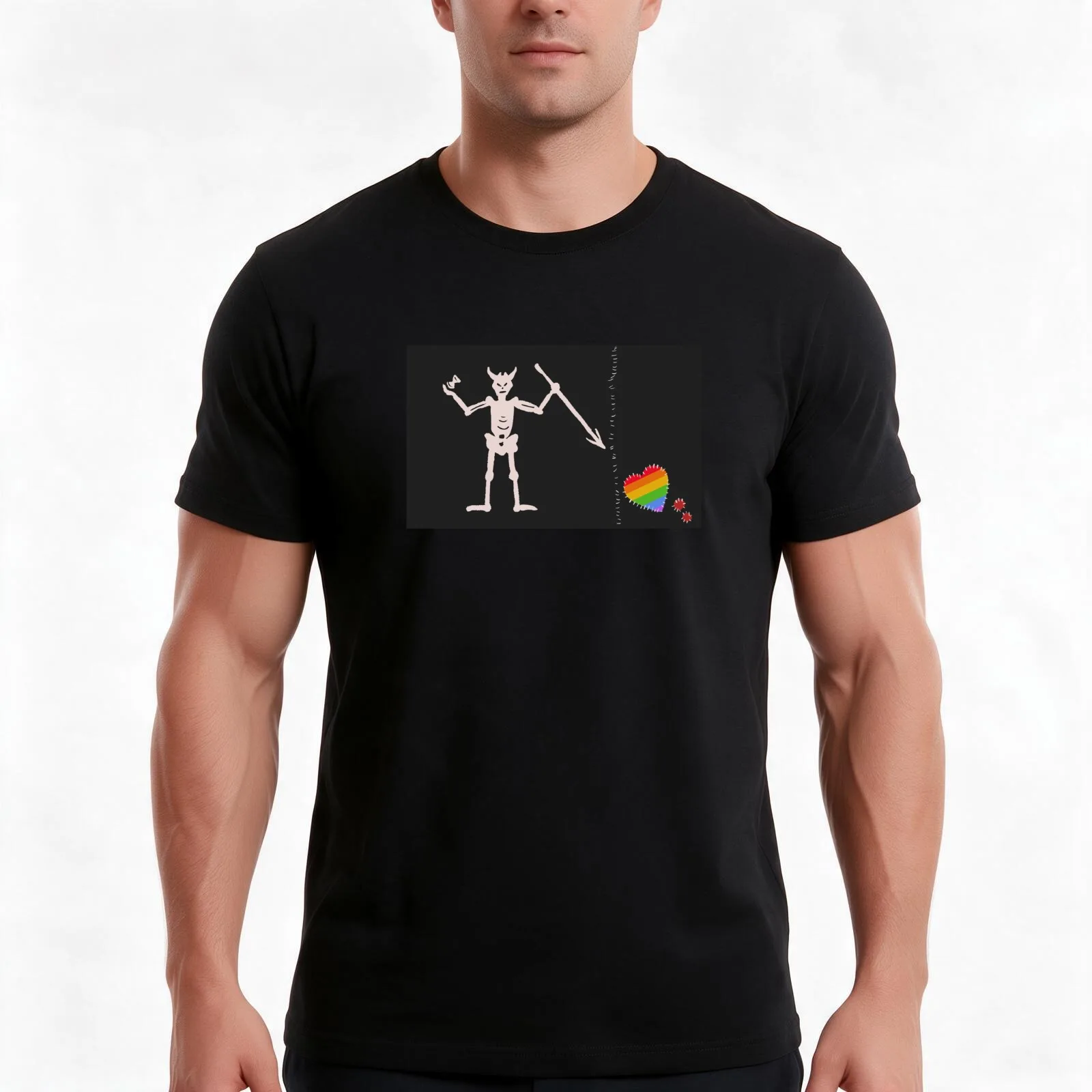 Flag Which Means Pride T-Shirt, Summer Casual Cotton Tee, Oversized Streetwear Tops, Vintage Graphic Print, Unisex Men Women