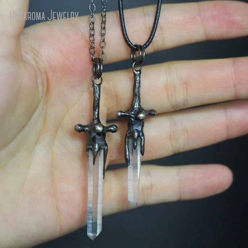 5Pcs Soldered Chain Antique Silver Color Jesus Christian Strength Jewelry Handmade Vintage Necklace NM49548