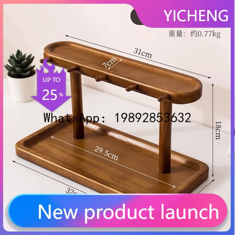 

Entryway key storage box organizer - solid wood key rack for home entry