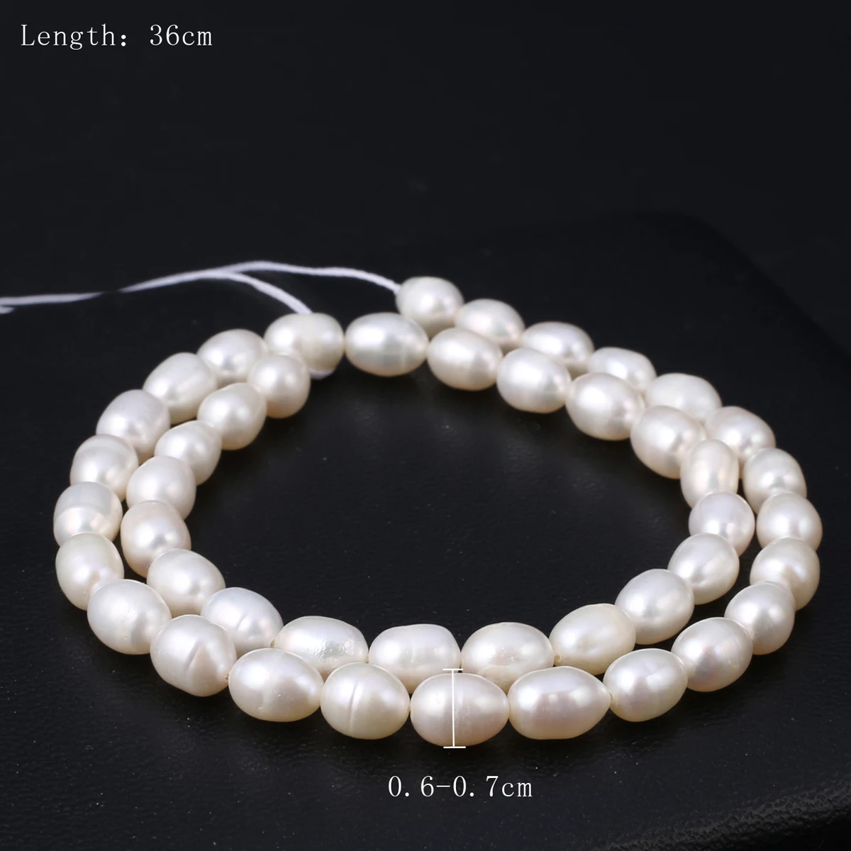 

Natural Freshwater Cultured Pearls AA 6-7MM Rice Shaped Loose Beads for Jewelry Making Supplies DIY Necklace Bracelet Accessory