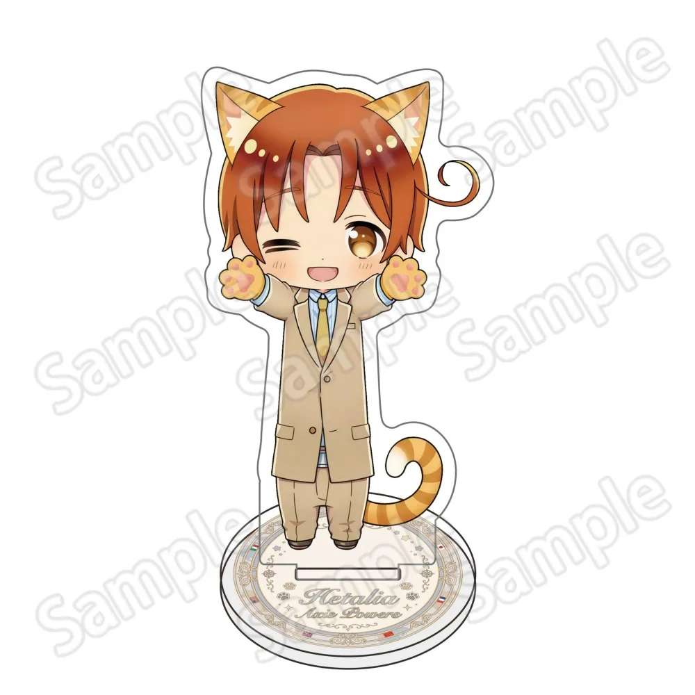 10CM Anime Hetalia Acrylic Keychain Stand Model Ornament Accessories Goods Christmas Gifts