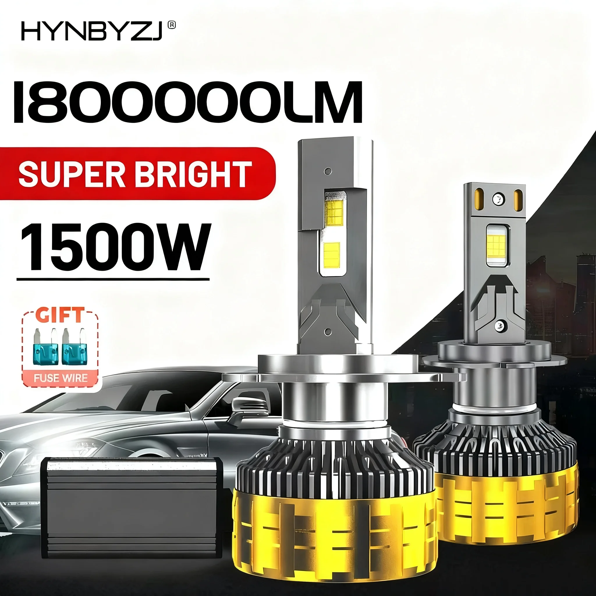 

HYNBYZJ 1500W H7 H4 Светодиодная лампа 1800000LM Светодиодные фонари для автомобиля H1 H3 H8 H9 H11 HB3 9005 HB4 9006 9007 9012 Hir2 Светодиодная лампа для фар