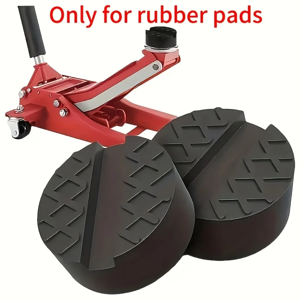 Car Jack Rubber Pad Universal Car Lift Jack Stand Rubber Pads Frame Protector Floor Slotted Pinch Weld Side Lifting Disk