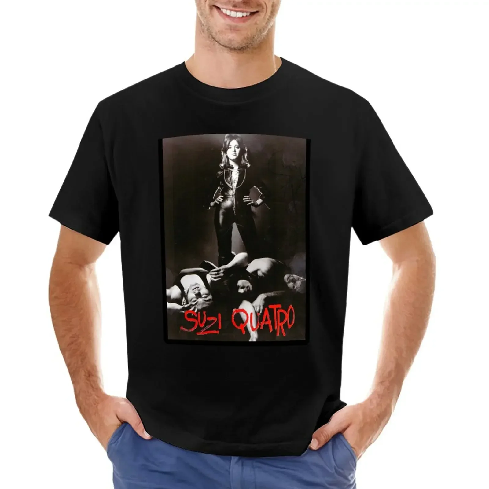 SUZI QUATRO MUSIC ART T-Shirt new edition for a boy mens funny t shirts