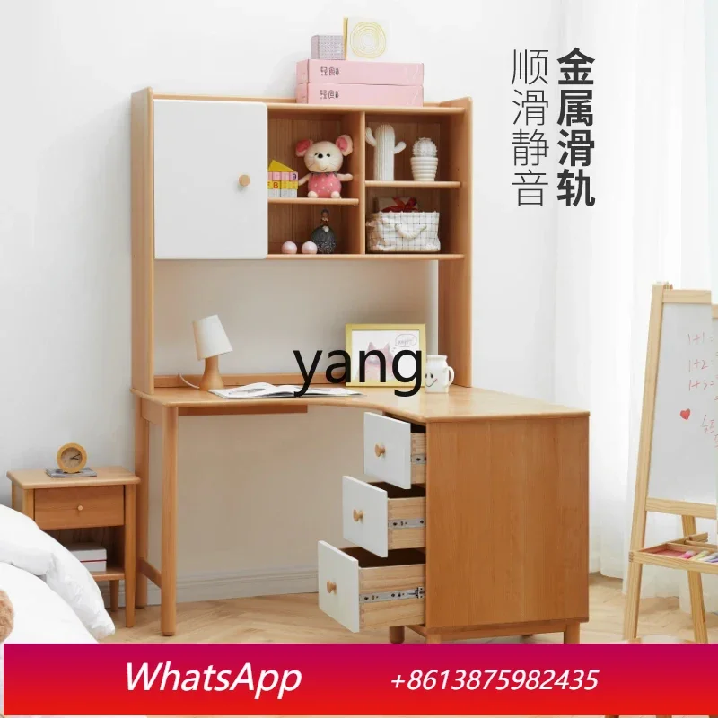 LMM solid wood study table household writing table combination simple small apartment desk