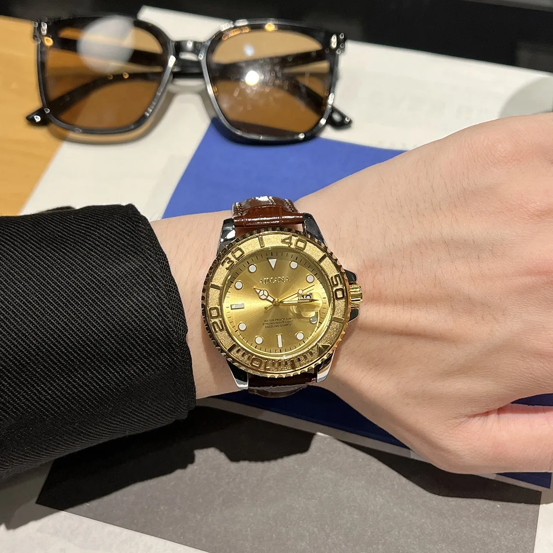 ساعة رجالية رائجة البيع لعام 2025 ساعات رياضية للرجال من أفضل العلامات التجارية الفاخرة العسكرية ساعة كوارتز من الفولاذ بالكامل للرجال Relogio Masculino #4