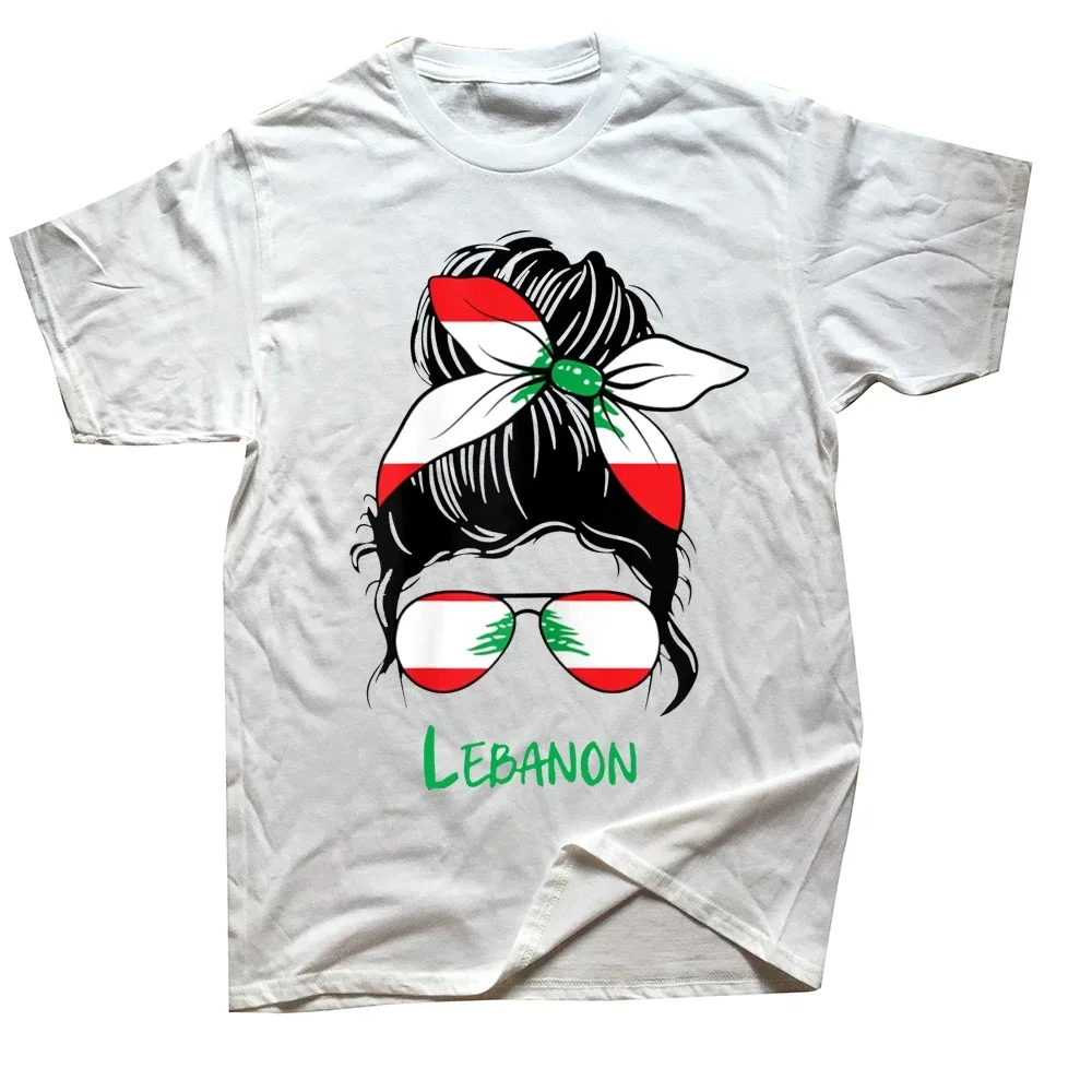 

2025 new model Funny Lebanese LebanonWoman Flag T Shirts Graphic Cotton Streetwear Short Sleeve Birthday Gifts Summer Style T-sh