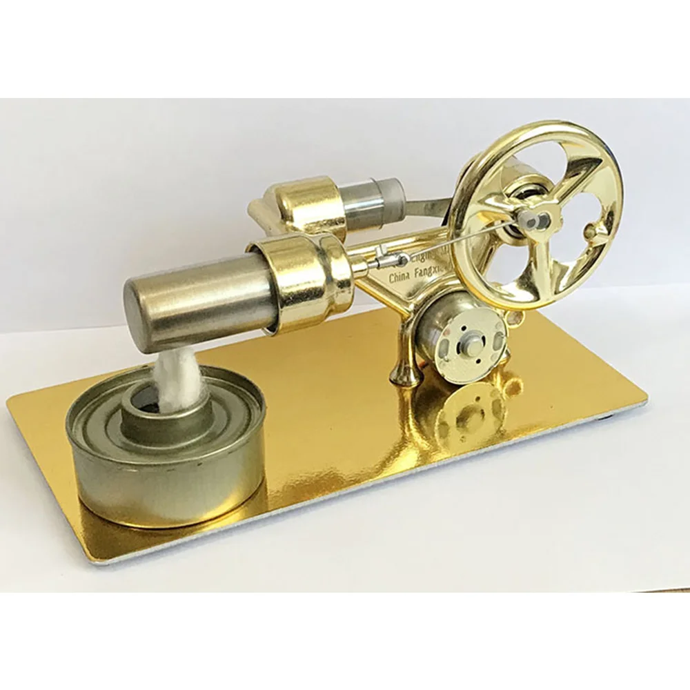 

B78B-Mini Hot Air Stirling Engine Motor Model Stream Power Physics Experiment Model Educational Science Gift For Children