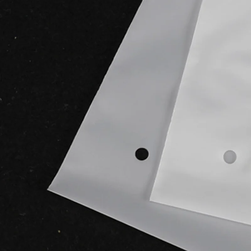 Customized Frosted Ziplock Bags Socks Clothing Storage Bags Small Business Product Packaging Bags Customized Logo Printing