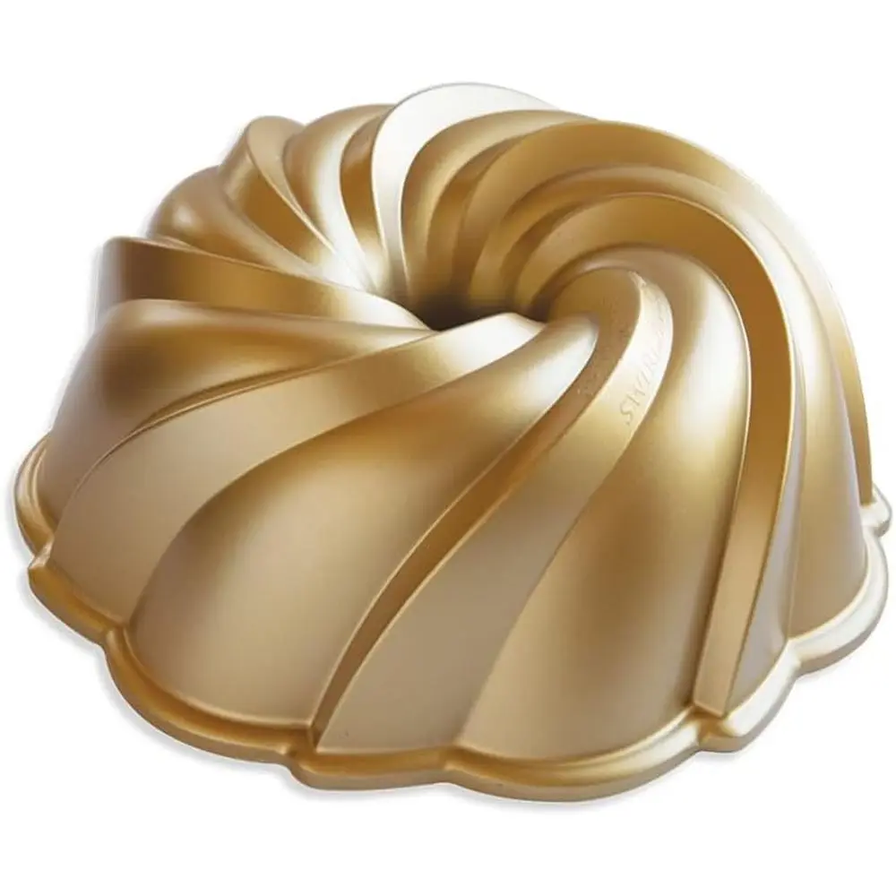 

Swirl Bundt Pan, 10-Cup, Gold