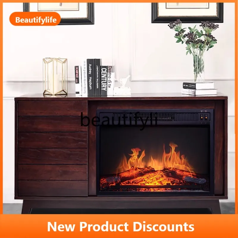 Armario para chimenea, armario calefactor decorativo económico para el hogar, dormitorio, sala de estar, almacenamiento de TV, calentador ahorrador de energía