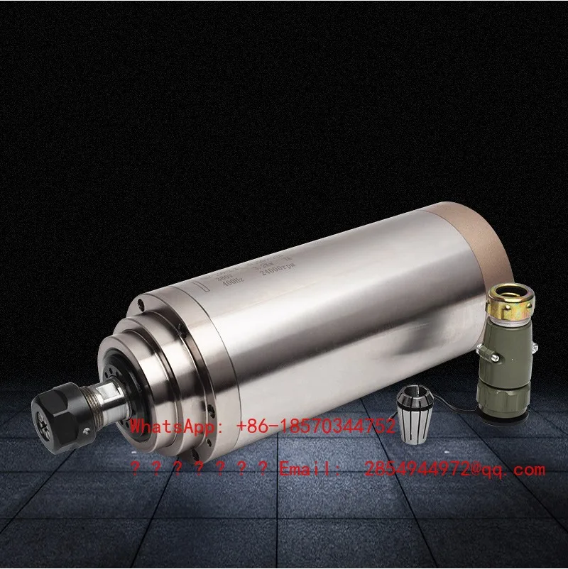 2026    Water-cooled Spindle Motor 110V 2.2KW High-speed Power Head Stone Silent Woodworking Carving Machine Electric Spindle