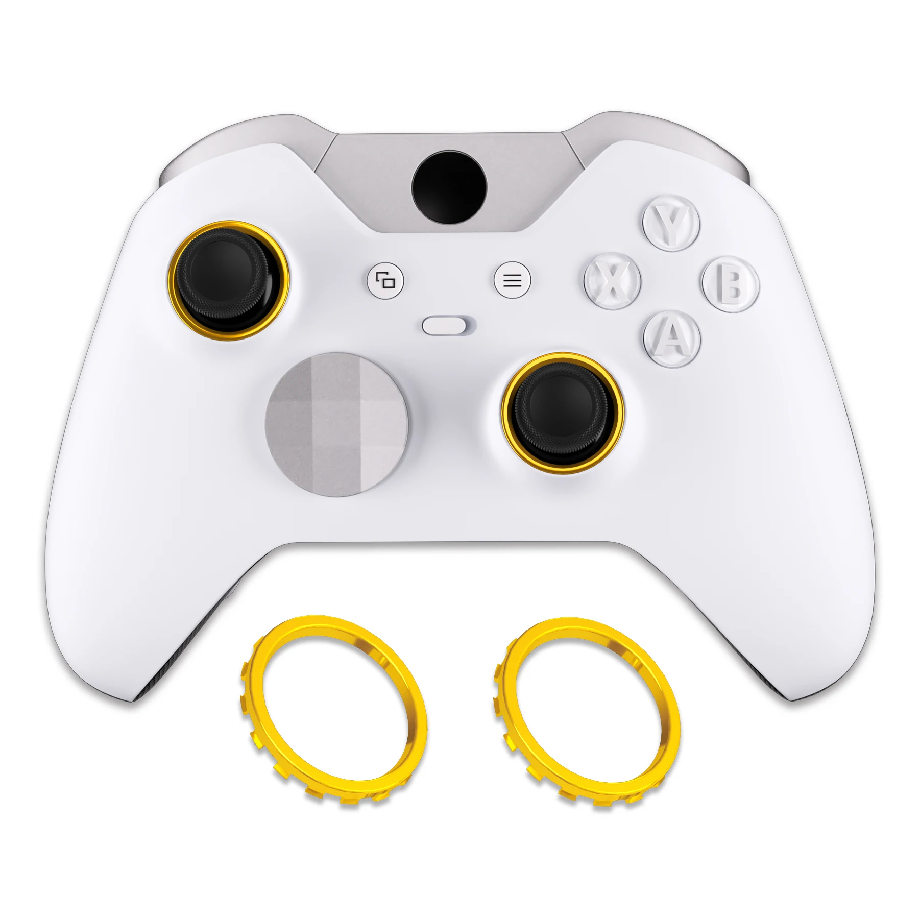 eXtremeRate Accentringen voor Xbox Elite Series 2 Core & Elite Series 2 & One Elite, voor Xbox Series X/S Controller - Chroom Goud