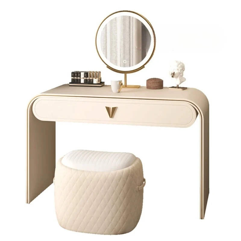 AAItalian High-end Dresser, Modern Simple Bedroom, High-end Makeup Table, Storage Cabinet Integrated