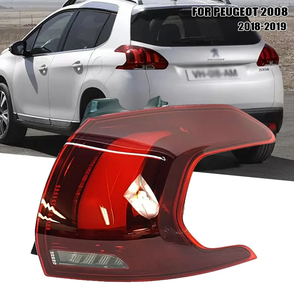 

Left/Right Side Tail Lamp For Peugeot 2008 2018-2019 Rear Tail Light Brake Lamp with