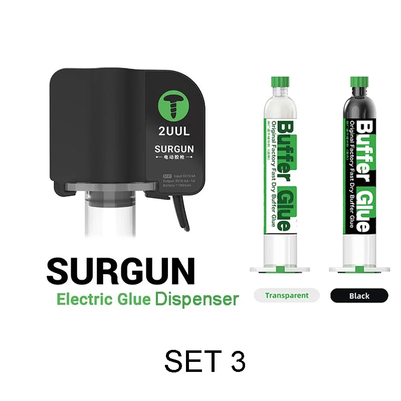 2UUL SC81 Elektrischer Kleberspender für Klebestift, Lötflussmittel, Nadelrohr, Kleber, elektrischer Booster für die Reparatur von Telefon-Mainboards