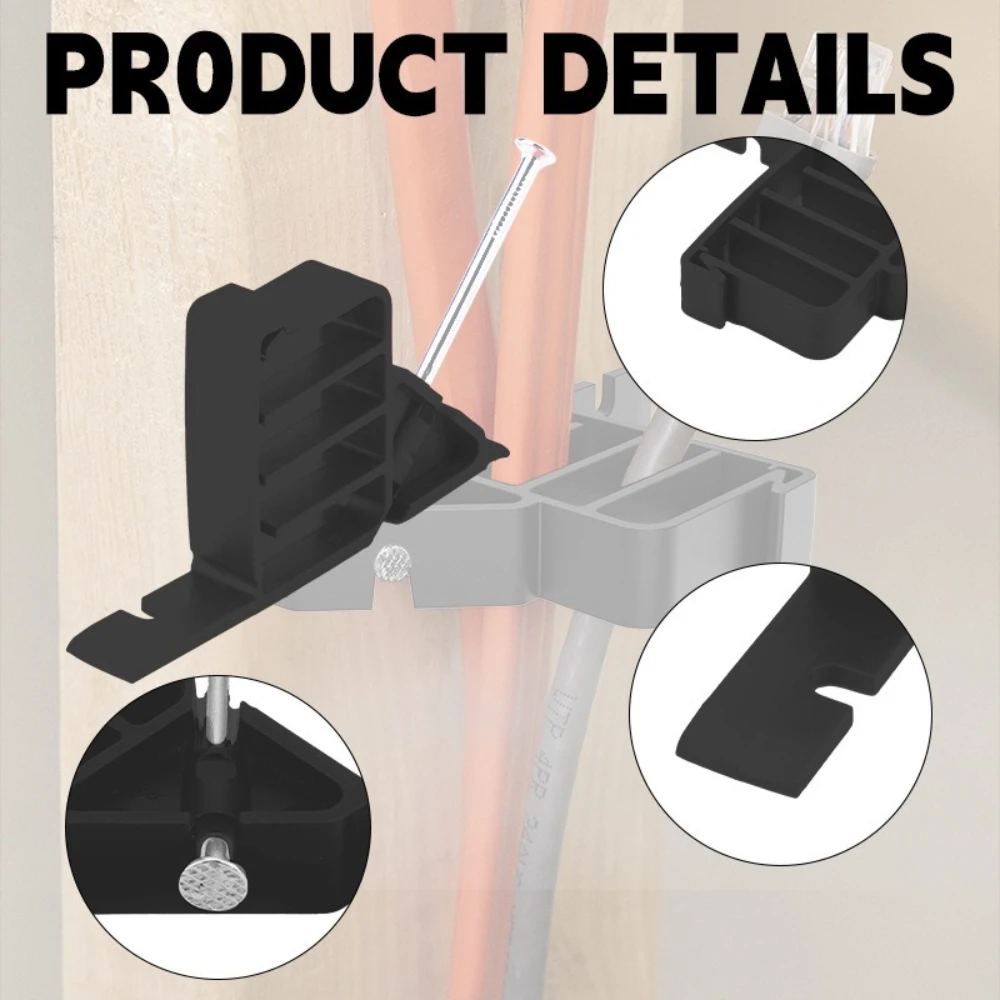 20 قطعة منظم الكابلات ذاتية اللصق مقاطع حامل تخزين سلك المثبت سلك كابل العزل USB اللفاف سطح المكتب خط المشبك #5