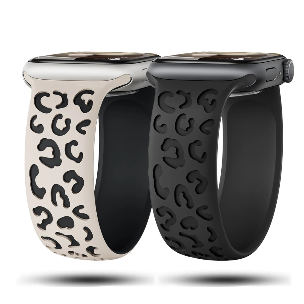 Engraved Strap For Apple Watch Band 46mm 45mm 44mm 42mm 41 40 49mm Solo loop correa bracelet iwatch series 11 Ultra 9 10 7 SE 8