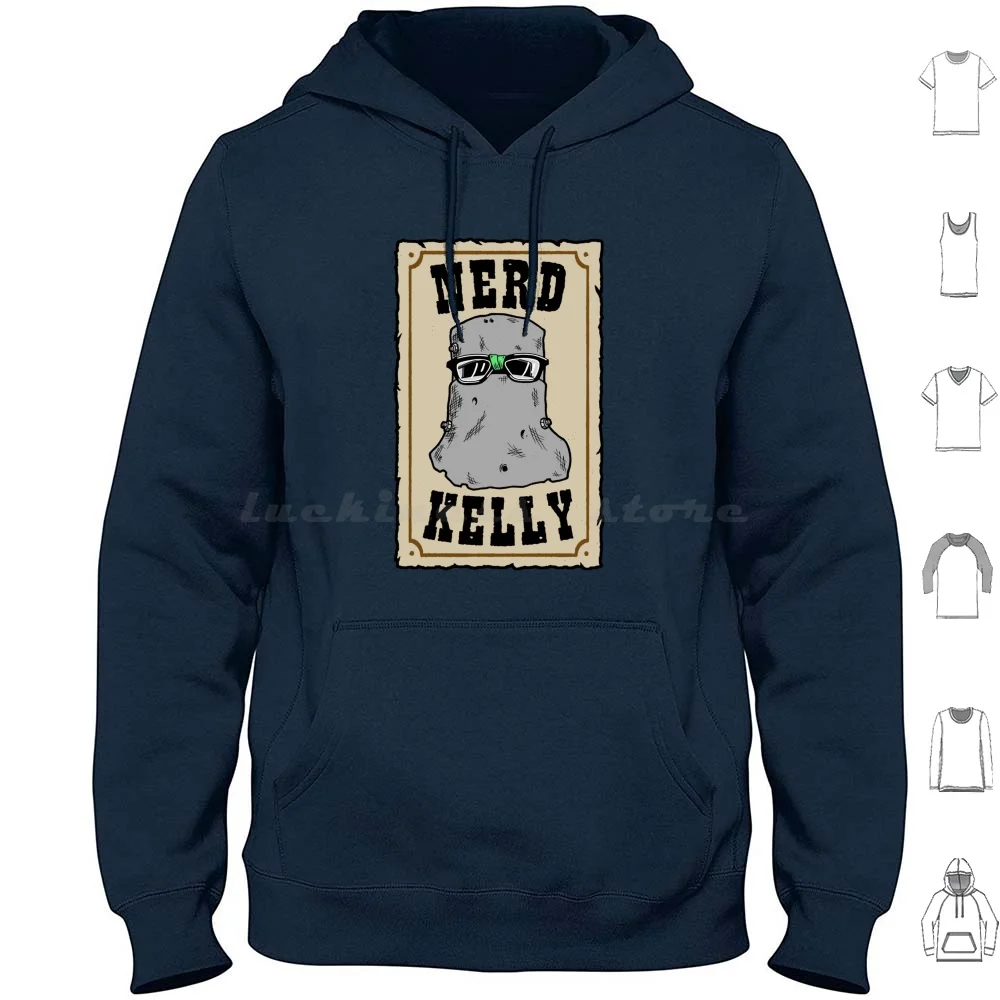 Nerd Hoodie Cotton Long Sleeve Ned Salvador Gnarly Andy Murphy Nerd Bushranger Aussie Humour Australia Aussie Legend Aussie