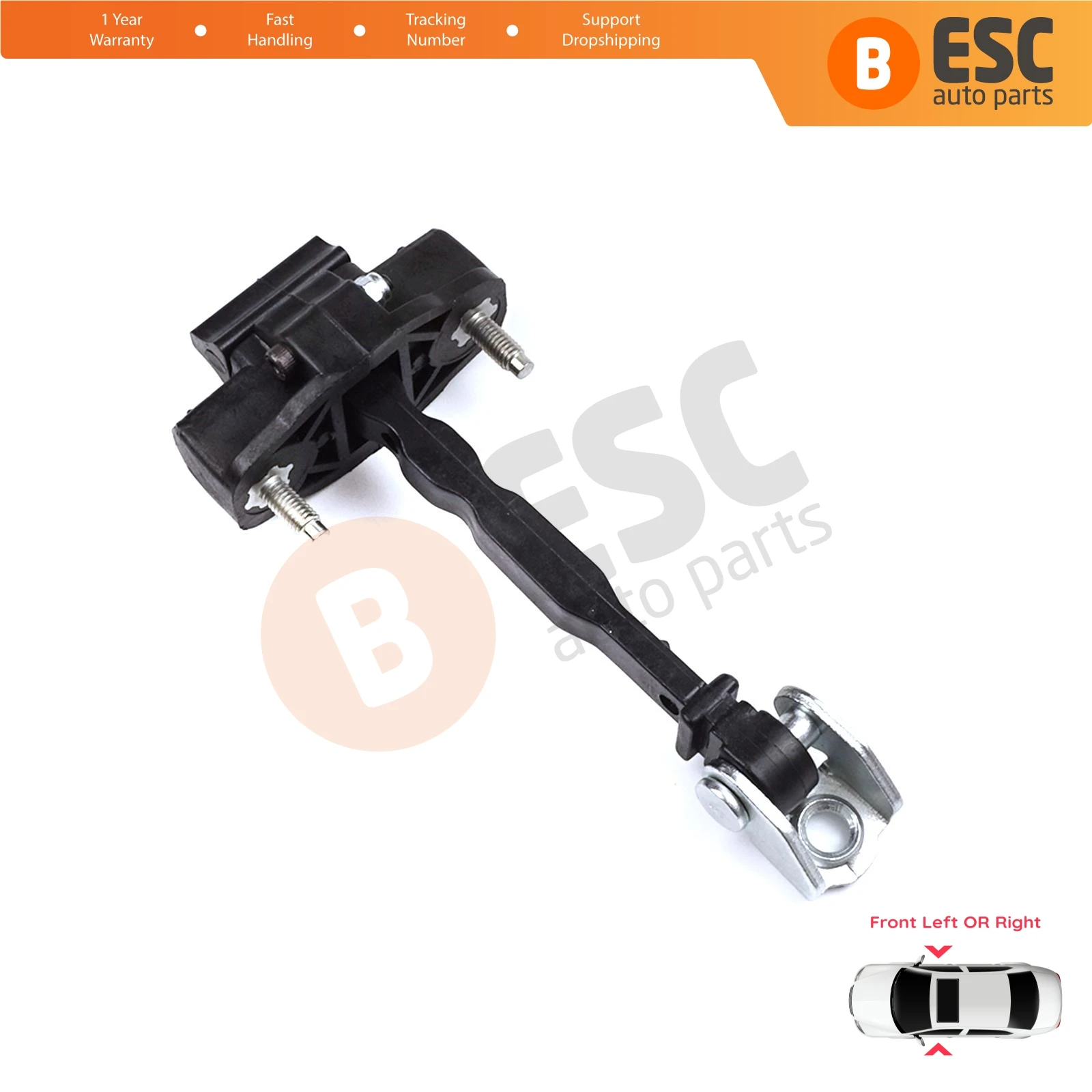 

EDP1326 Front Door Hinge Stop Check Strap Limiter for Peugeot 308 MK3 408 Crossover DS4 Opel Astra L 2021-On 5-Door 9830837080