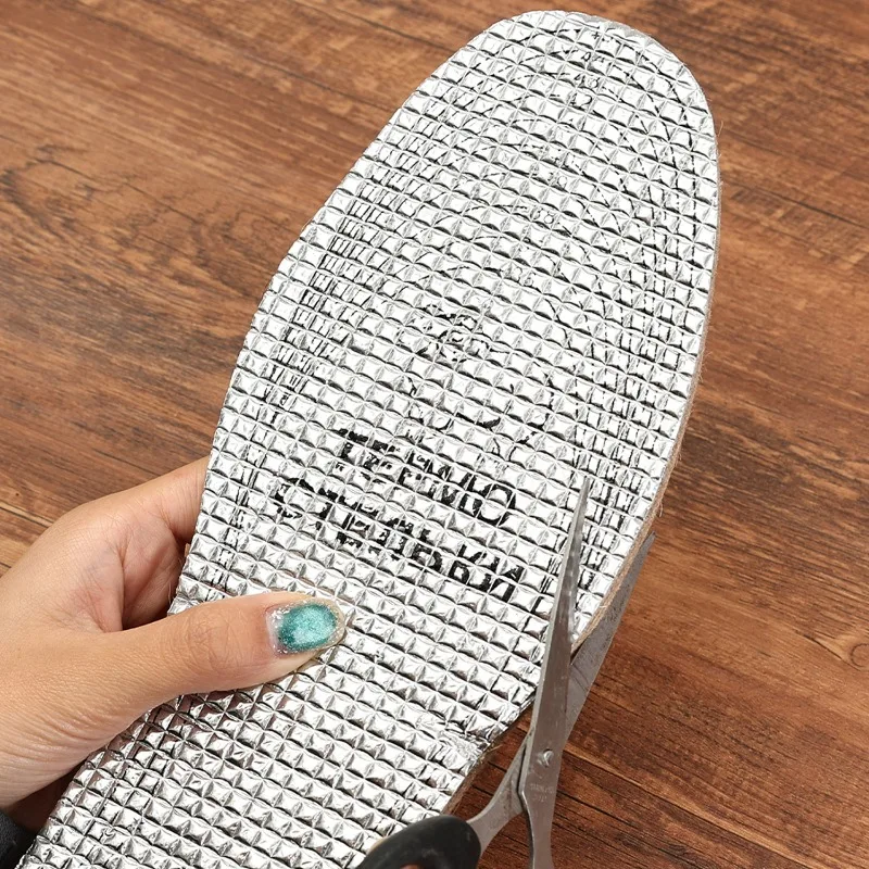 1-5 أزواج من النعال الصوف السميك للنساء والرجال الشتاء صدمة لينة امتصاص العرق تنفس قطع للأحذية النعال منصات #4