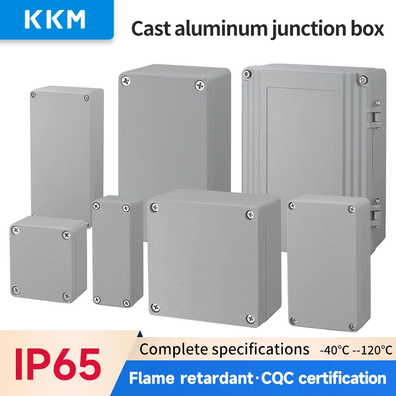 Industry IP65 Waterproof Cast Aluminum Junction Box for Electronic Project Outdoor Explosion-proof Electrical Enclosure Case