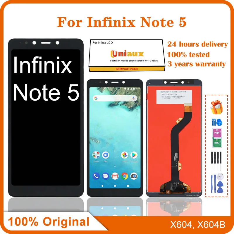 

Для мобильного телефона Infinix Note 5, ЖК-экран в сборе, сенсорный экран, замена ЖК-панели