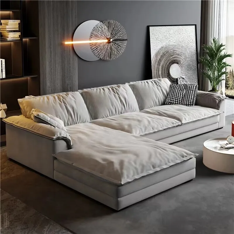 

Sectional Fabric Sofas Living Room Lounge Nordic Corner Sofa Modern Elegant Sofa Sala De Estar De Luxo Luxury Furniture