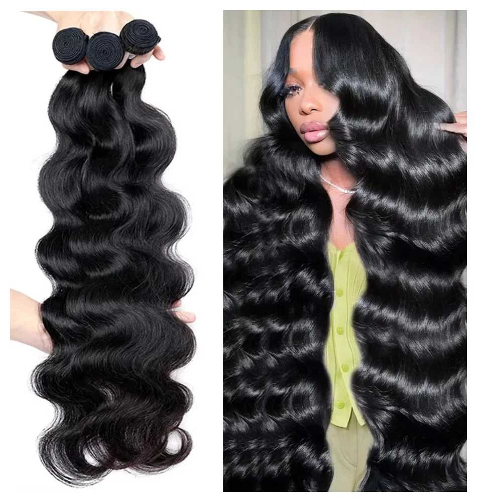 

Натуральные необработанные волосы Lakeisha, 30 дюймов, 14A, волнистые, цвет натуральный черный, 3-4 пучка, Remy, для наращивания