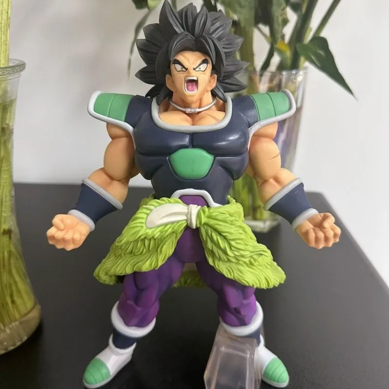 Bandai Shf Dragon Ball Super Figureassembly Model Broli Black Hair Super Saiyan Decorations Children'S Birthday Toys Best Gift