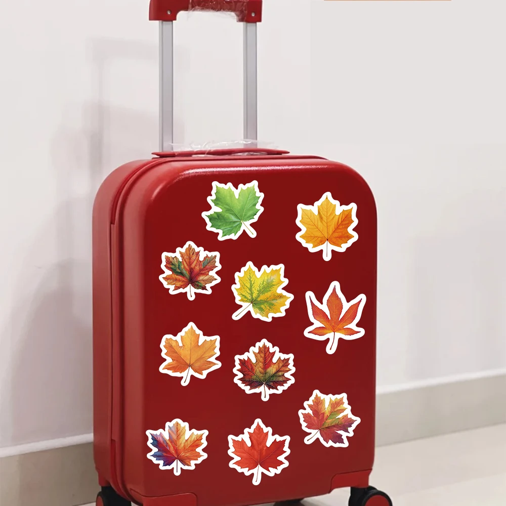 500pcs Maple Leaves Stickers Decals For Phone Laptop Scrapbook Luggage Guitar DIY Aesthetic Waterproof Stickers Creative Gifts