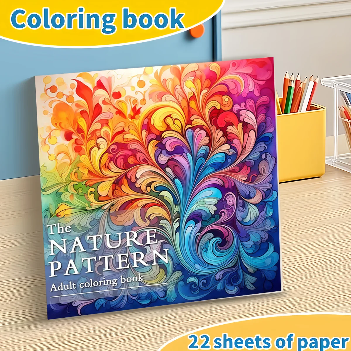 Nature Floral Mandala Pattern Coloring Book for Kids Teens Adults, Intricate Decorative Geometric Flower Design Drawing Activity Book, Thick No Bleed Paper Stress Relieving Art Workbook, Ideal Gift for Beginners & Pattern Art Enthusiasts
