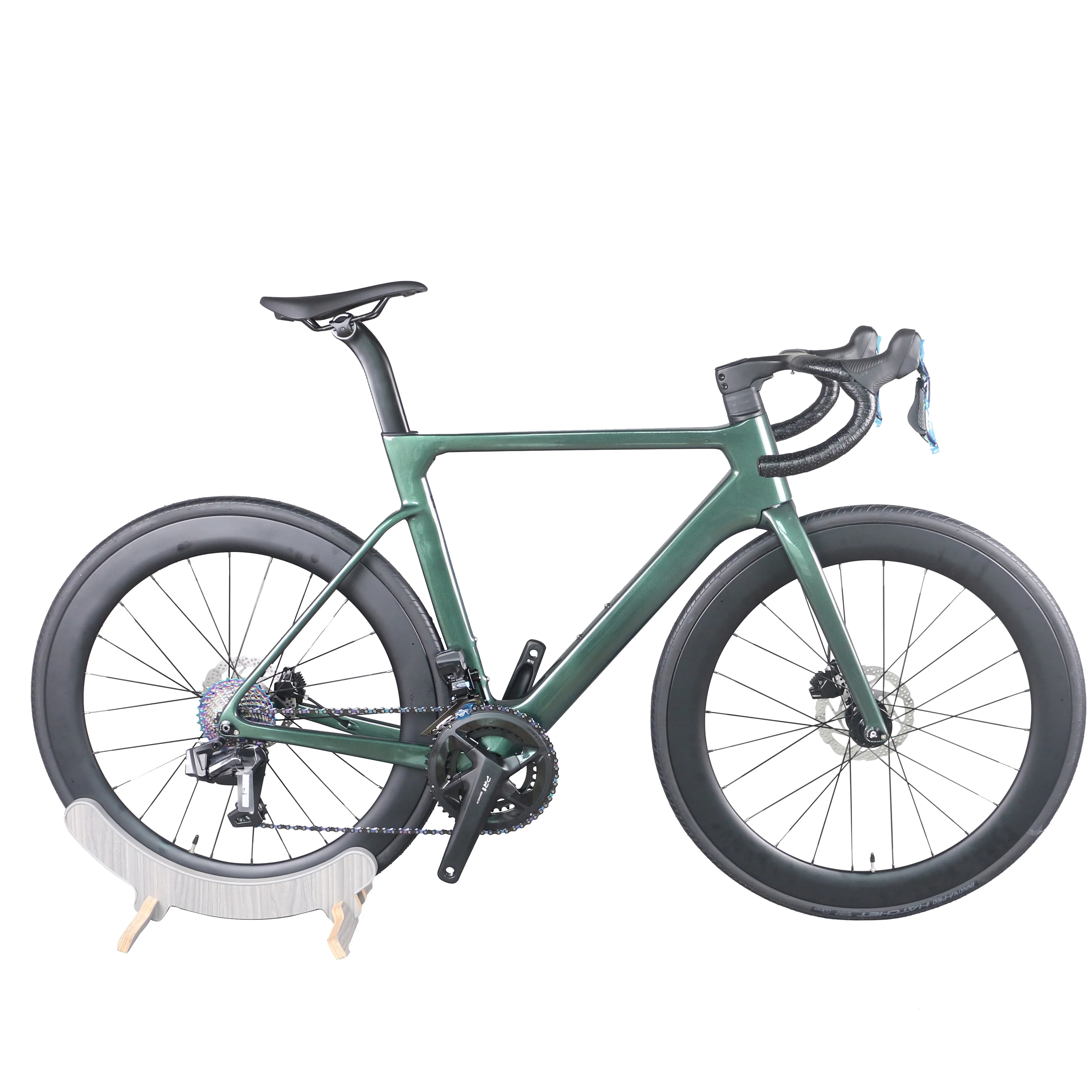 

Чернила, зеленая краска, 24-скоростной дисковый тормоз, дорожный велосипед TT-X42, карбоновые обычные колеса, колесная поверхность, гидравлический электронный переключатель