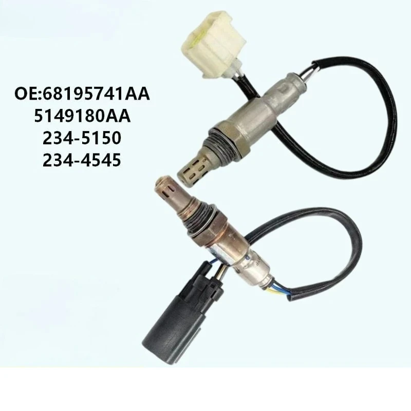 2 oxygen sensors O2 68195741 AA 5149180 AA, suitable for Chrysler 200 2.4L,Fiat 500X,Jeep Cherokee, Renegade, Ram ProMaster City