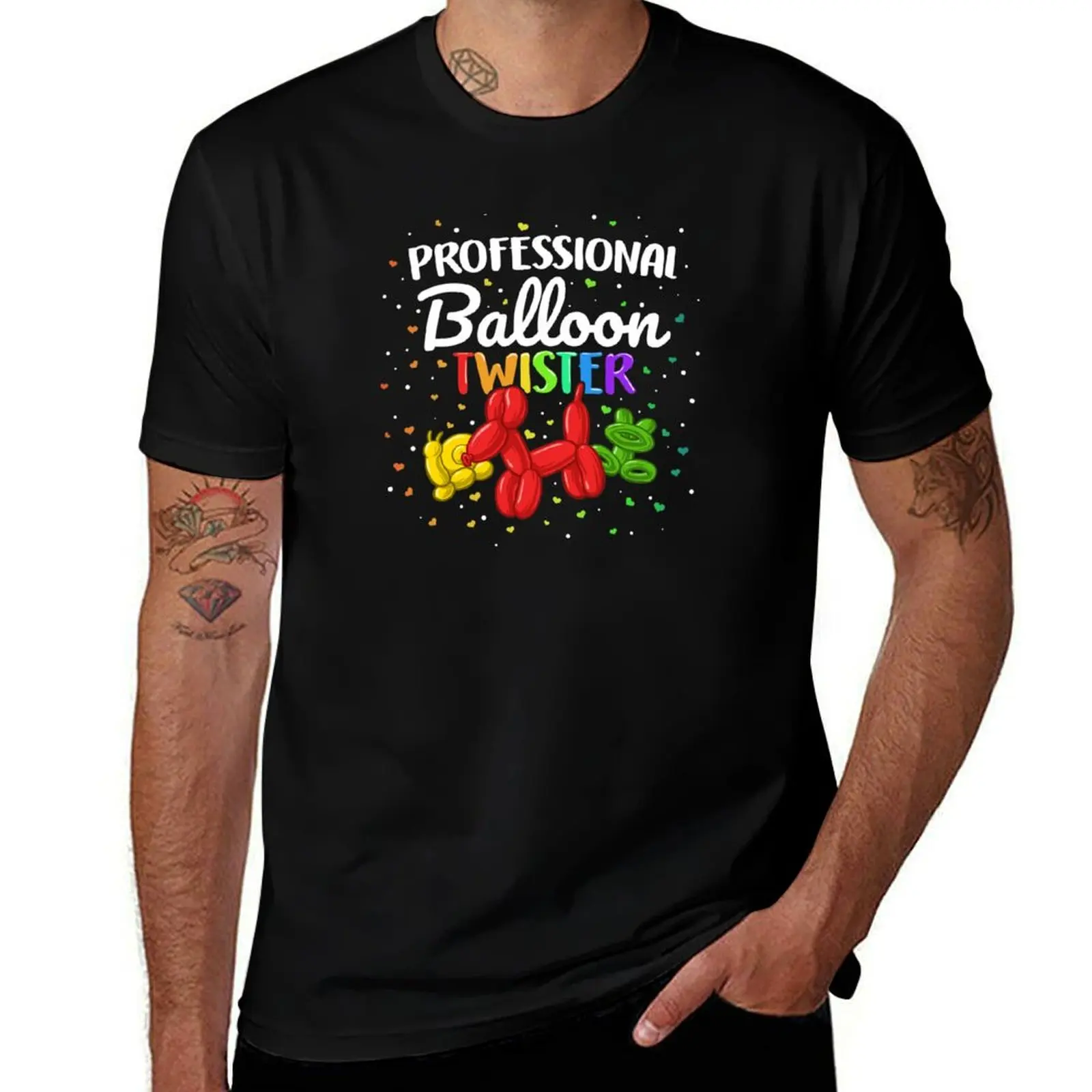 

Professional Balloon Animal Twister Artist Twisting Dog Kids Gift T-Shirt man t shirt summer t shirt man casual T-shirt