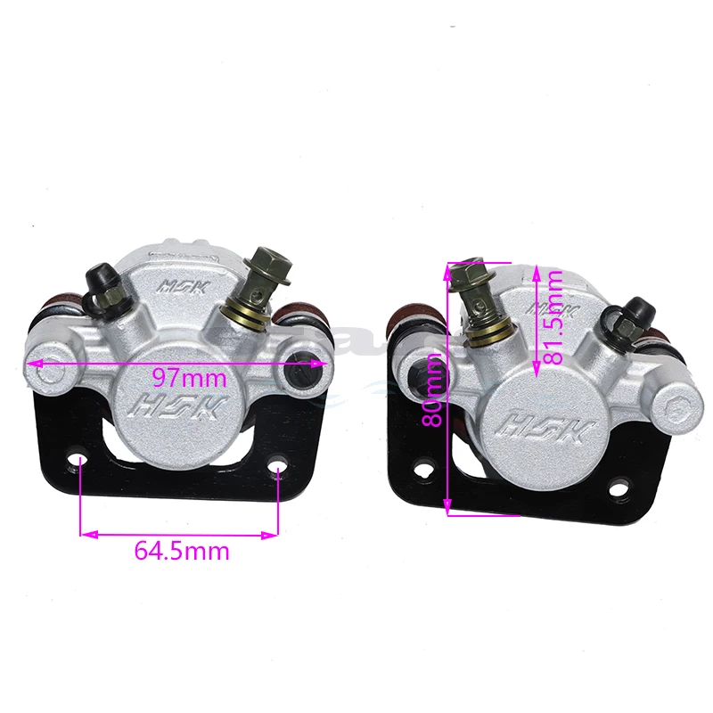 Hydraulic Disc Front & Rear  brake caliper brake lower pump 64.5MM for ATV go kart Quad Bike Electric Motorcycle Accessories