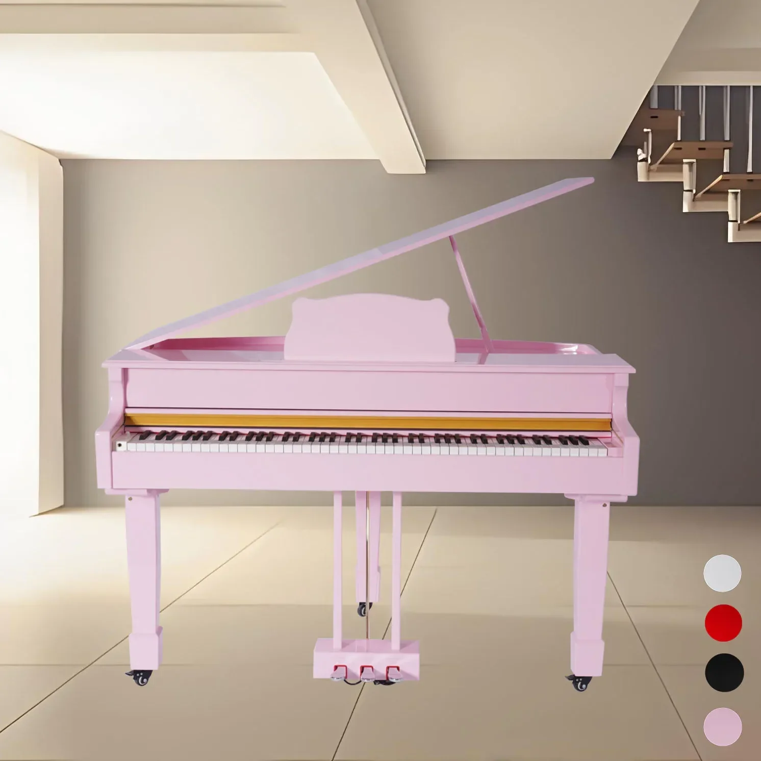 2025 لوحة مفاتيح مطرقة متدرجة للبيانو الكبير الرقمي مكونة من 88 مفتاحًا