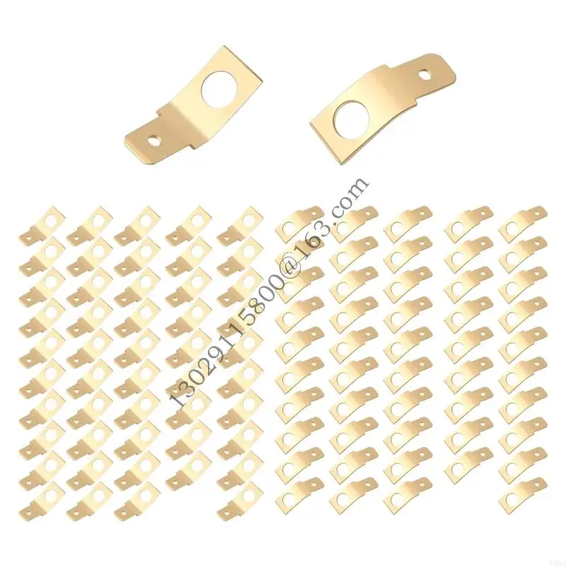 Pack of 100 Wire Connectors Without Insulated Male Electrical Spades Terminals for Industrial and Automotive Use .Y5GA