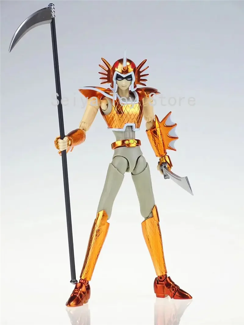 Saint Seiya Myth Cloth EX Poseidon Marina Soldier Guard 2nd Edition PVC Model Action Figure blue yellow color with arms In-Stock