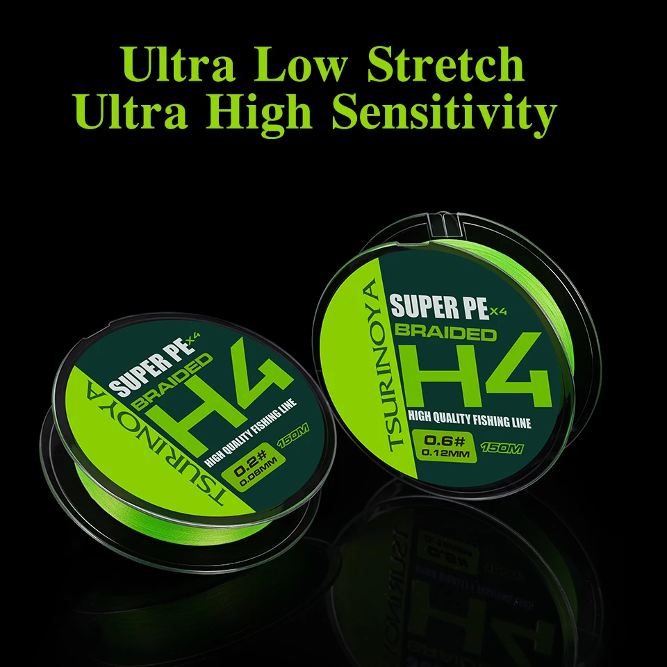 Sedal trenzado Tsurinoya 4lb – Fundición suave para trucha - imagen 5