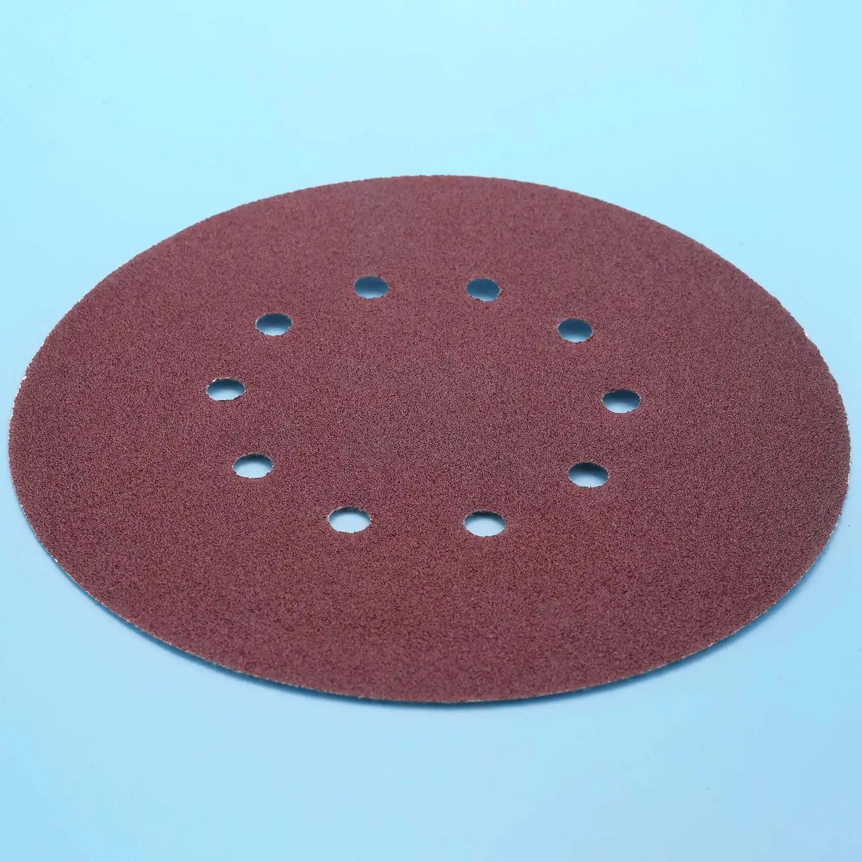 F-T 225Mm Sanding Disc Pads, 25 ชิ้นตะขอและห่วงกระดาษทรายแผ่นสําหรับ Random Orbital Sander (80 กรวด)