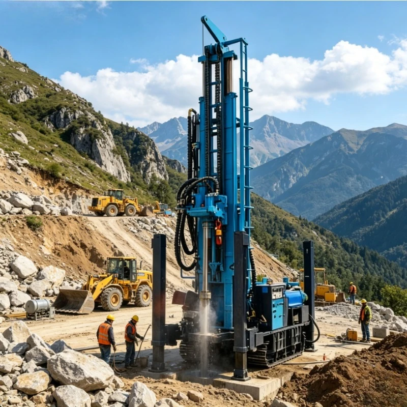 Customized 400 Meter Fully Hydraulic Chinese Factory New High Quality Mine Drilling Rig High Efficiency Water Well Drilling Rig
