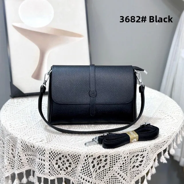 

Простая кожаная сумка Ele для женщин, модная высококачественная сумка через плечо в стиле ретро Yagleis на одно плечо