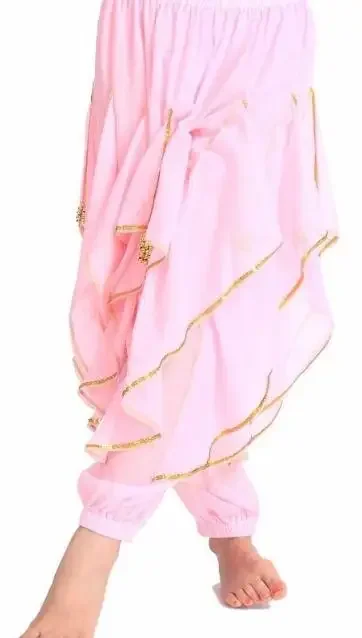 Traje de dança do ventre tribal indiano, calças harém, bloomers para mulheres, calça de dança de chiffon, carnaval, show de palco