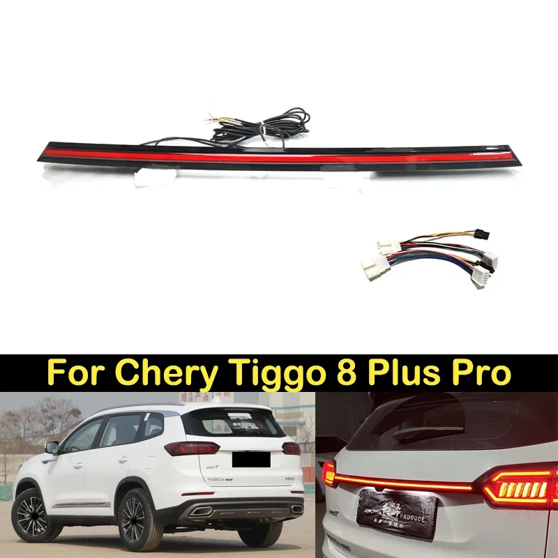 DECHO NEW LED Taillight For Chery Tiggo 8 Plus Pro Brake Light Rear bumper Taillights taillamps tail light tail lamp