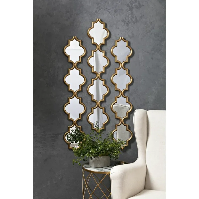 Modern Combination Decorative Mirror Living Room Entrance Mirror Corridor Background Wall Restaurant